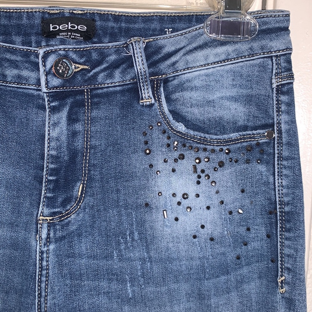 Bebe Distressed Denim - Picture 4 of 10